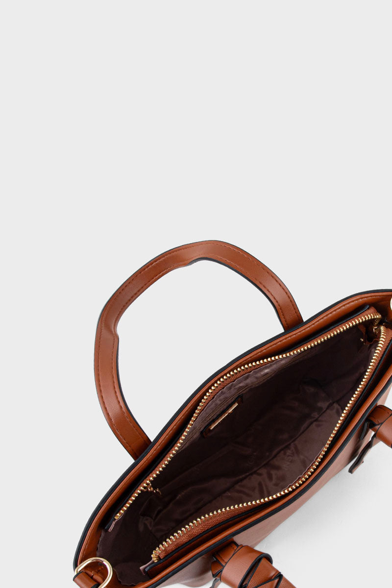Tote Hand Bags -Dark Brown