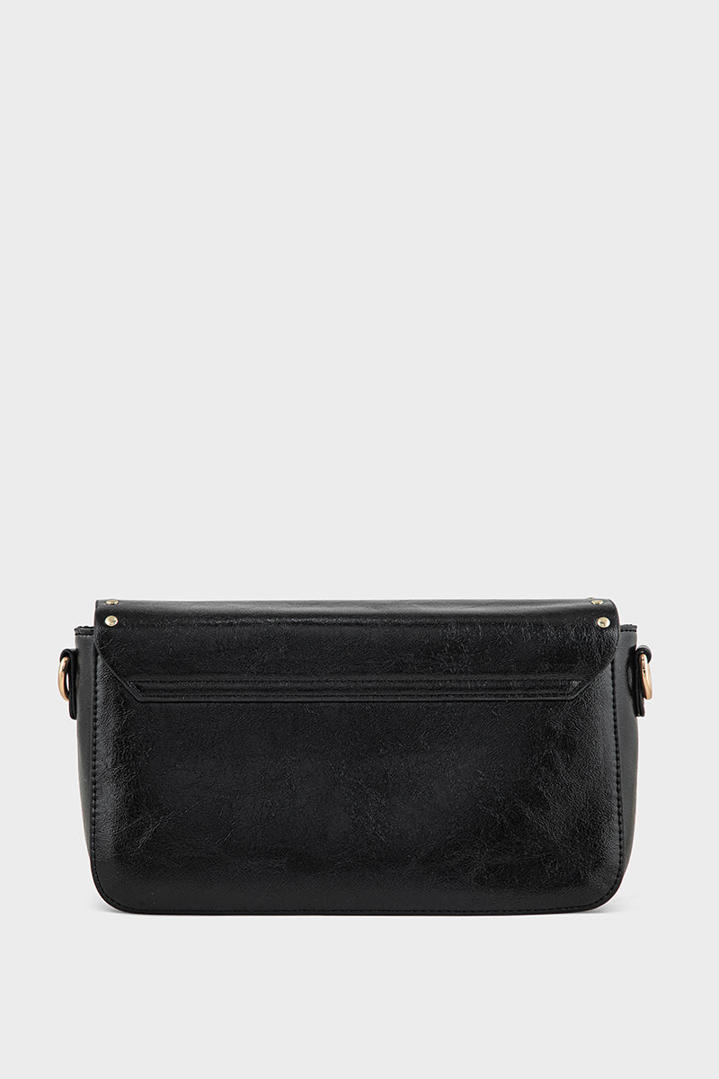Fuzzyfreezy Black Studded Crossbody
