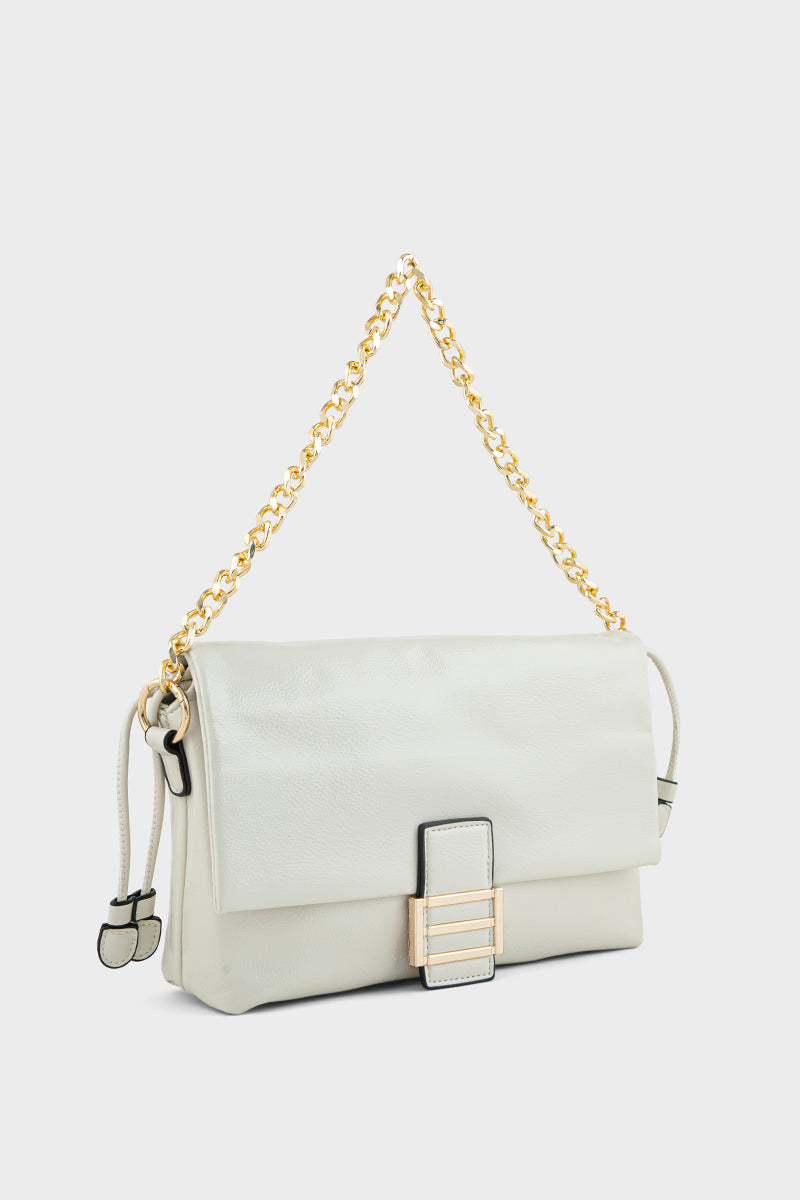Fuzzyfreezy Ivory Crossbody Bag