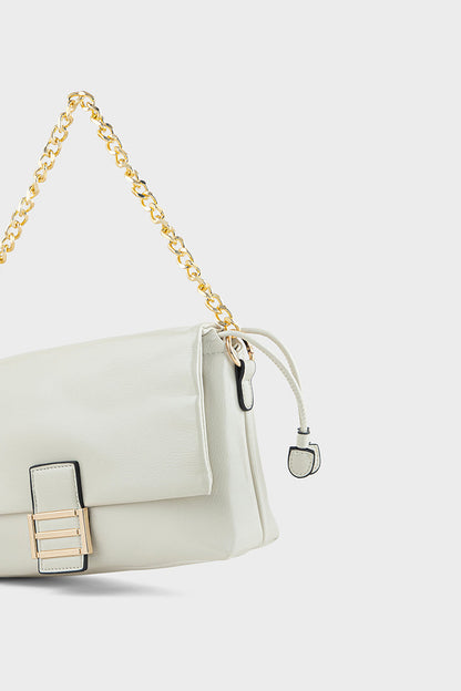 Fuzzyfreezy Ivory Crossbody Bag