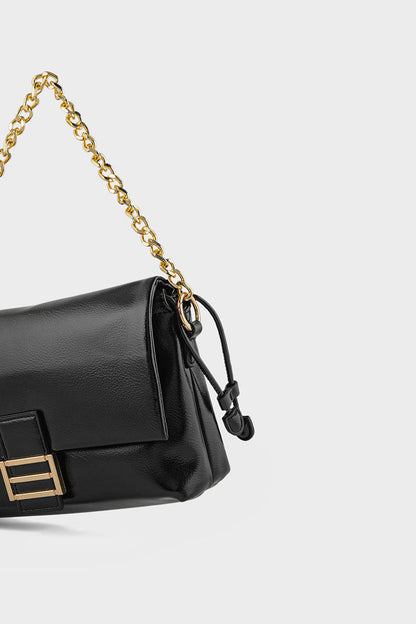 Fuzzyfreezy Black Crossbody Bag