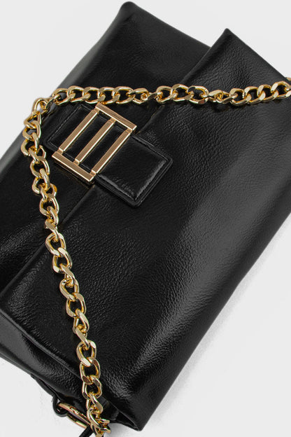 Fuzzyfreezy Black Crossbody Bag