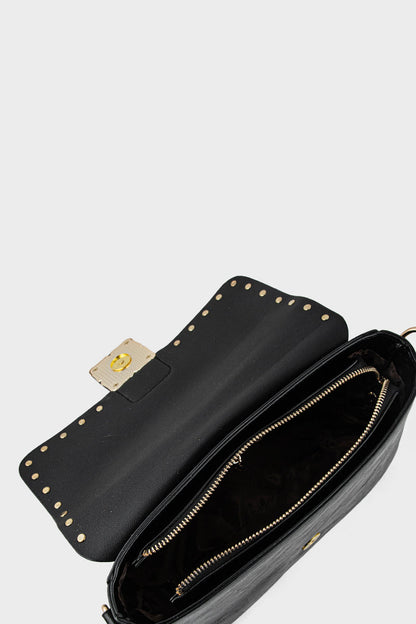 Fuzzyfreezy Black Studded Crossbody
