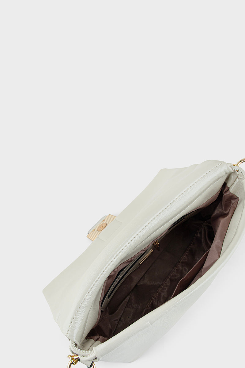Fuzzyfreezy Ivory Crossbody Bag