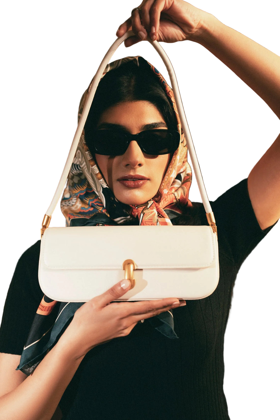 Elara Shoulder Bag- White