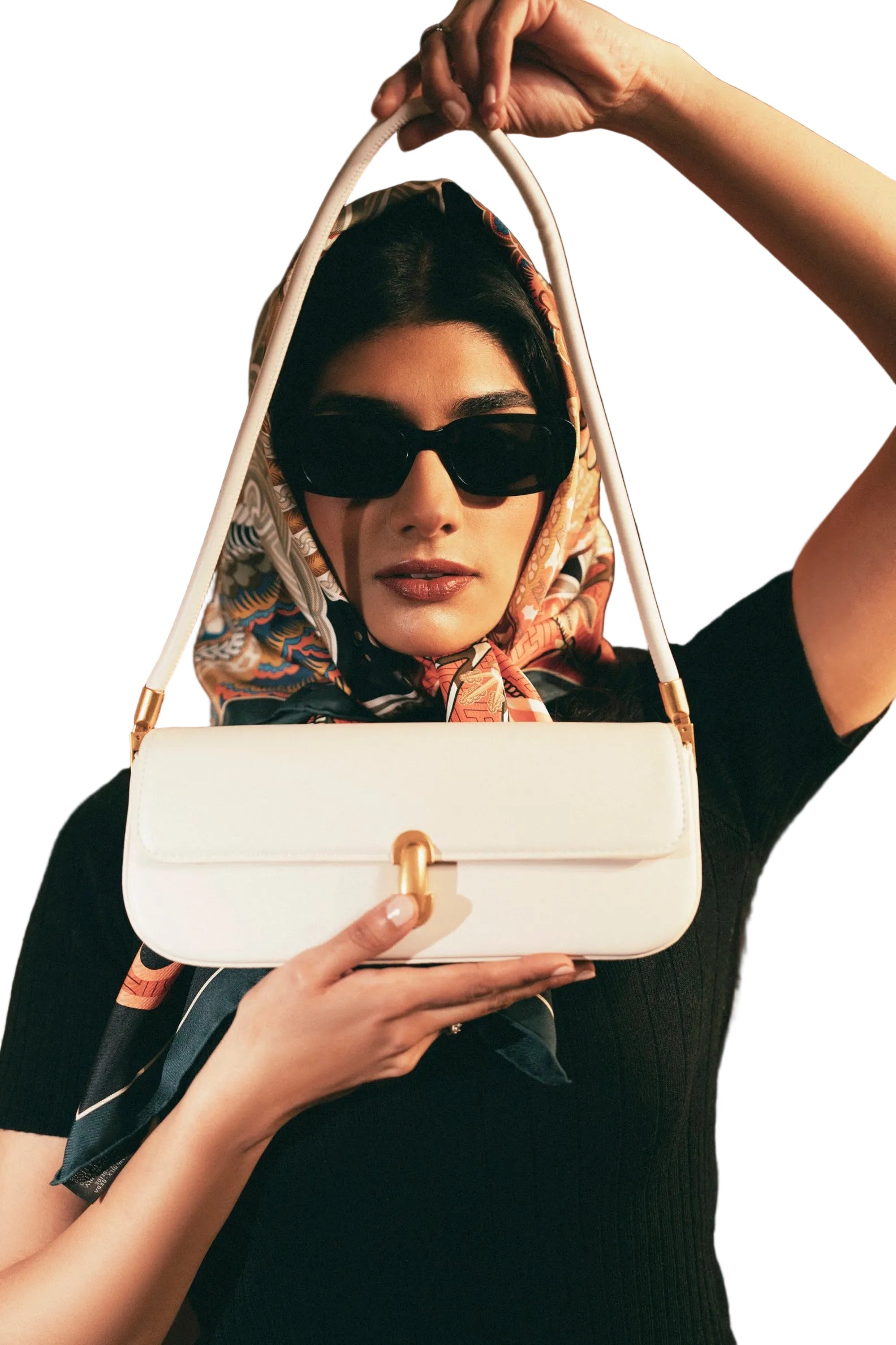 Elara Shoulder Bag- White